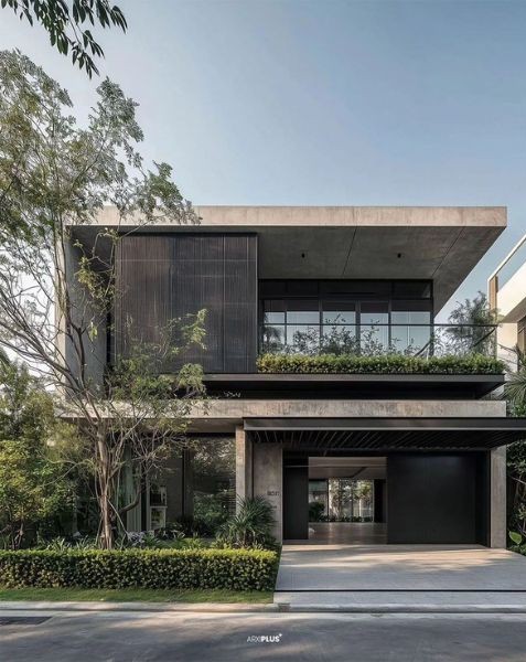 Rumah Industrial 2 Lantai dengan Balkon